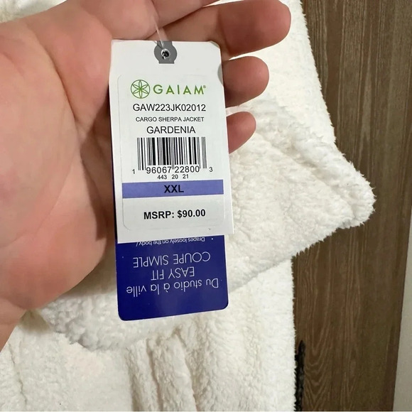 Gaiam NWT Women's Sweater Hoodie XXL Cozy Soft Long Sleeve Hooded Sweater Jacket - Picture 5 of 11